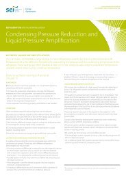 Condensing Pressure Reduction and Liquid Pressure Amplification