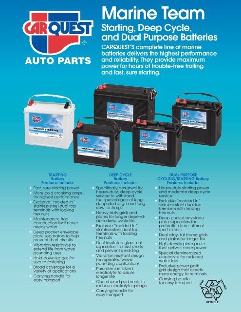 Battery Application Guide - CARQUEST Auto Parts