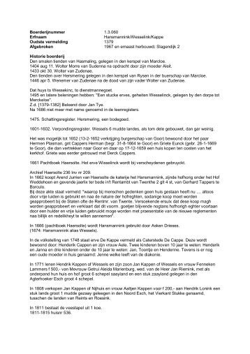 Boerderijnummer 1.3.060 Erfnaam Hansmannink ... - De Hofmarken