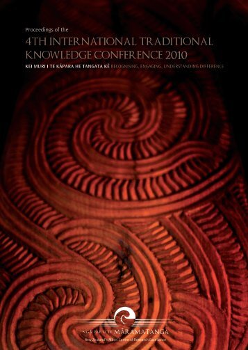 4th international traditional knowledge conference 2010