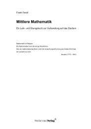 Mittlere Mathematik - WeiÃƒÂŸensee-Verlag GbR