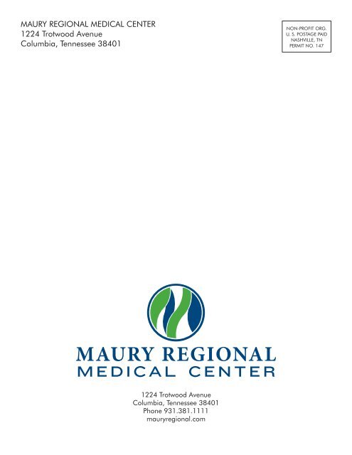 Report to Community 10.indd - Maury Regional Healthcare System