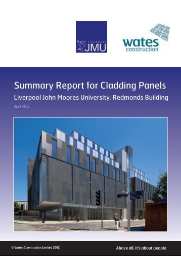 Summary Report for Cladding Panels.pdf - buildingsystemssolutions ...