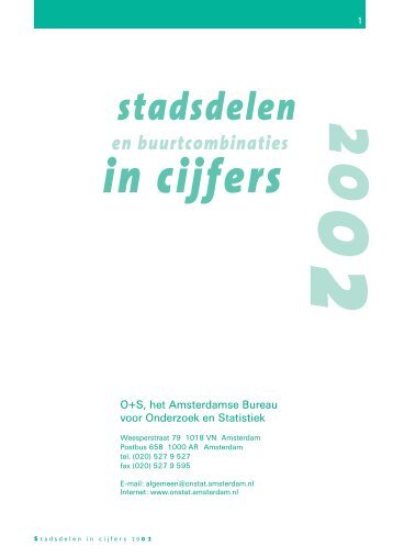 Stadsdelen in cijfers 2002 - Onderzoek en Statistiek Amsterdam