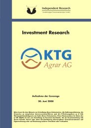 Independent Research - KTG Agrar AG