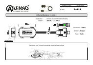 20-08-2007 Article : Infrared Receiver Â« Auto Â» Connector ... - Alfano