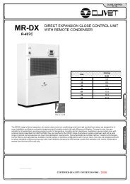r-407c direct expansion close control unit with remote condenser - BTK