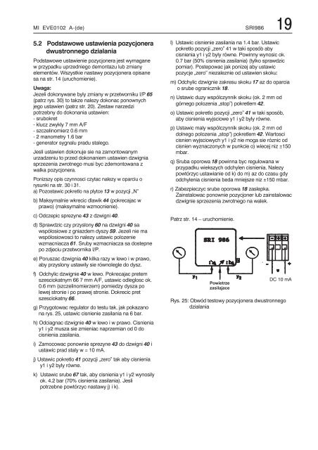 SRI986 Pozycjoner elektro-pneumatyczny - FOXBORO ECKARDT