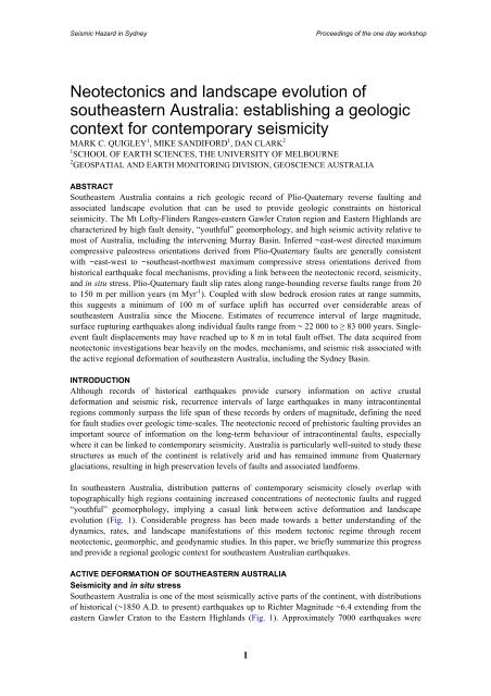 Landslides in the Sydney Basin - Geoscience Australia