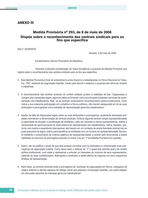 Conquistas e desafios de um processo de diálogo social