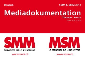 Mediadokumentation - MSM Mensuel de l'Industrie