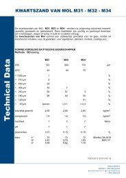 KWARTSZAND VAN MOL M31 - M32 - M34 - Sibelco