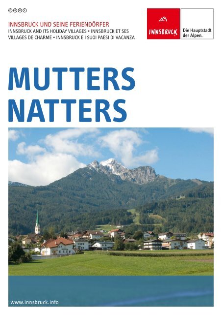 INNSBRUCK UND SEINE FERIENDÖRFER - Mutters Natters bei ...