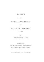 TABLES - LOCOMAT: The LORIA COLLECTION of MATHEMATICAL ...