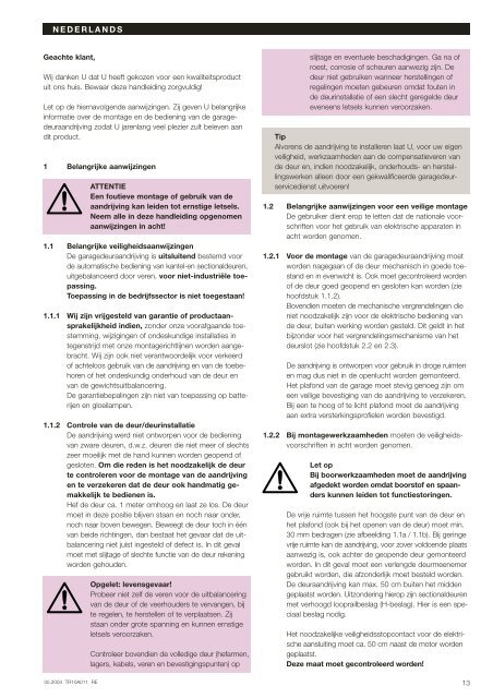 SupraMatic E P 9 Notice - Hormann.fr