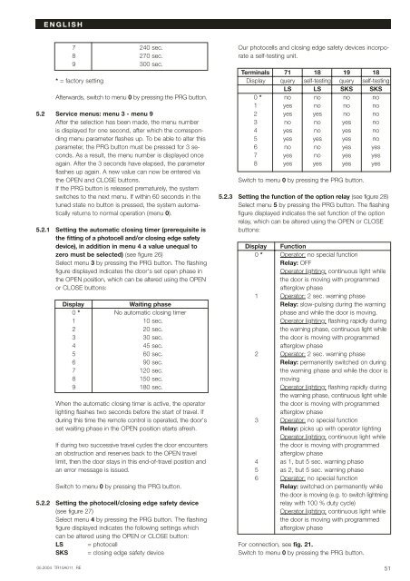 SupraMatic E P 9 Notice - Hormann.fr