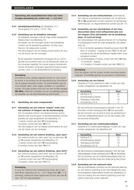 SupraMatic E P 9 Notice - Hormann.fr