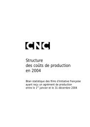 Analyse de la structure des coÃ»ts de production des films ... - CNC