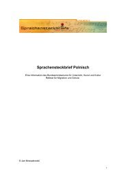 Sprachensteckbrief Polnisch - Schule mehrsprachig