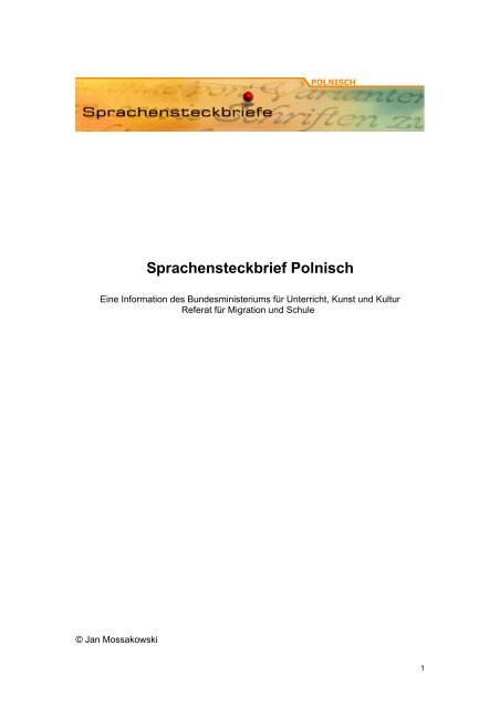 Sprachensteckbrief Polnisch - Schule mehrsprachig