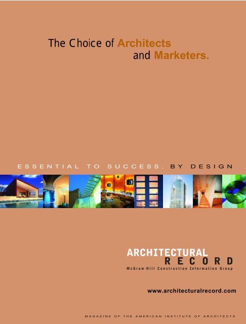 Architectural Record - McGraw Hill Construction