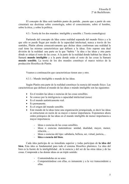 Filosofía II 2º de Bachillerato. 1 TEMA IV : PLATÓN. 1 ... - Plan alfa