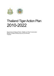 Thailand Tiger Action Plan - Global Tiger Initiative