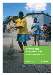 Informe del avance en HaitÃ­ - Oxfam International