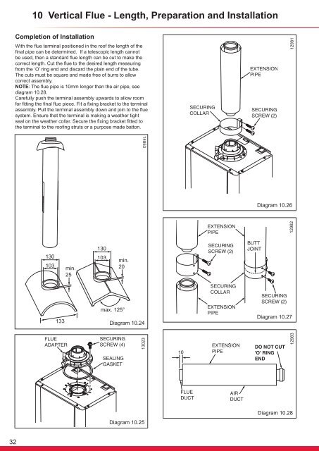 Flexicom cx combination boiler - installation and service manual