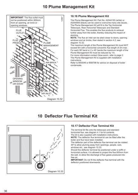 Flexicom cx combination boiler - installation and service manual