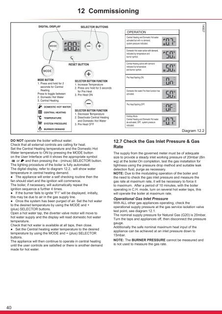 Flexicom cx combination boiler - installation and service manual