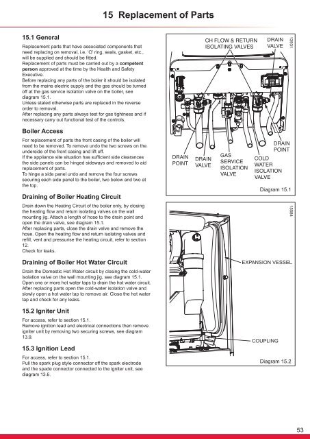 Flexicom cx combination boiler - installation and service manual