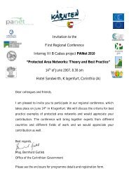 Invitation to the First Regional Conference Interreg III B ... - panet 2010