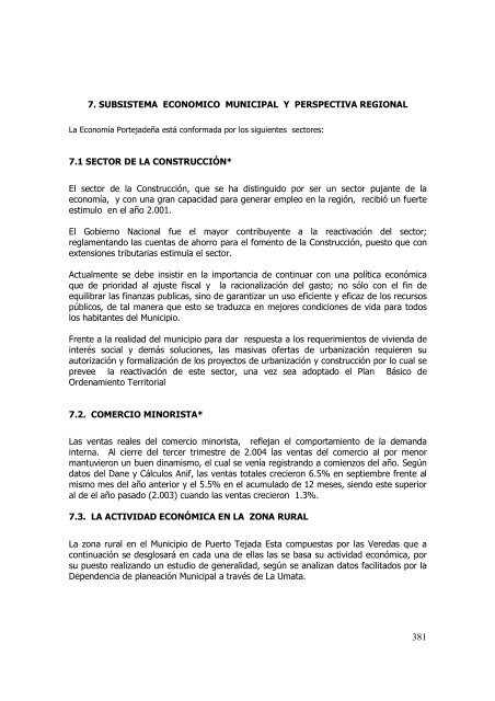 7. Subsistema Económico - Corporación Autónoma Regional del ...