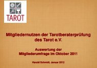 Umfrageergebnis PDF - Tarot eV