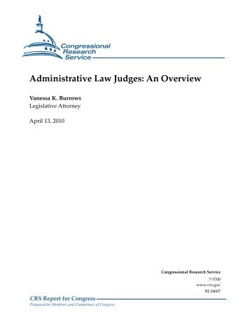 Administrative Law Judges: An Overview - MSPB Watch