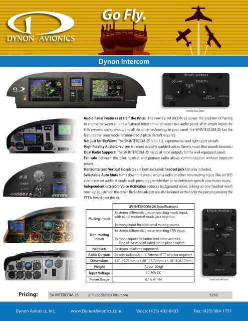 Go Fly.TM - Dynon Avionics