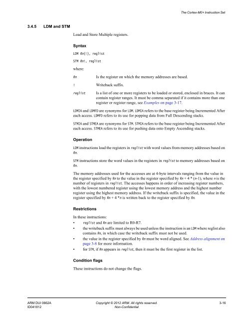 Cortex-M0+ Devices Generic User Guide - Keil