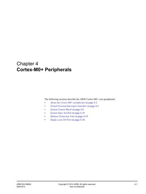 Cortex-M0+ Devices Generic User Guide - Keil