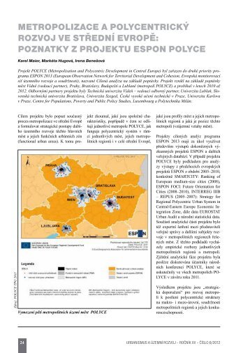 metropolizace a polycentrickÃ½ rozvoj ve stÅednÃ­ evropÄ - Ãstav ...