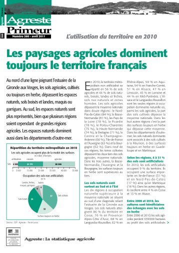 L'utilisation du territoire en 2010 (PDF : 821.3 ko) - Agreste