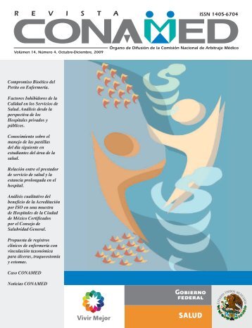Revista CONAMED, Vol. 14, nÃºmero 4, octubre - diciembre 2009