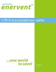 LTR-6 eco-puhaltimien vaihto - Enervent