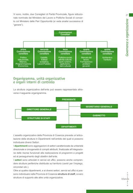 Governance e organizzazione - Provincia di Cosenza