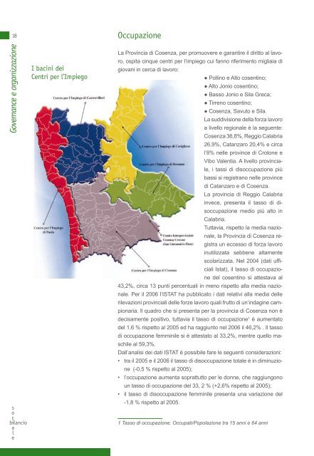 Governance e organizzazione - Provincia di Cosenza