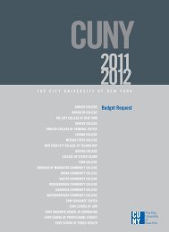 FY 2011-2012 Budget Request - CUNY