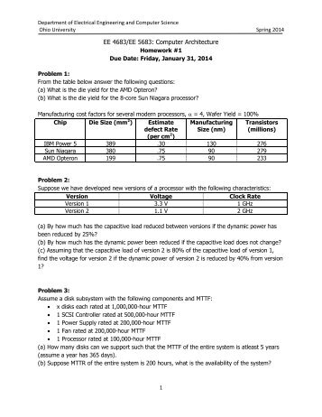 EE 468/568: Microcomputers - 2 - Ace - Ohio University