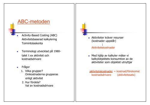 ABC-metoden