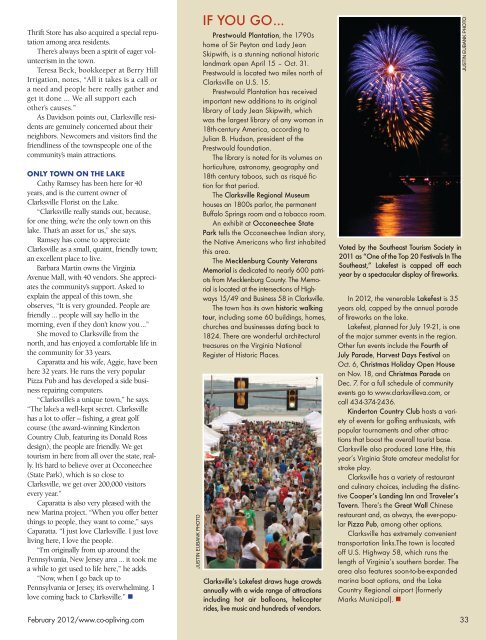 CLARKSVILLE - Cooperative Living Magazine