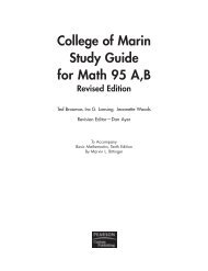 College of Marin Study Guide for Math 95 A,B - Pearson Learning ...